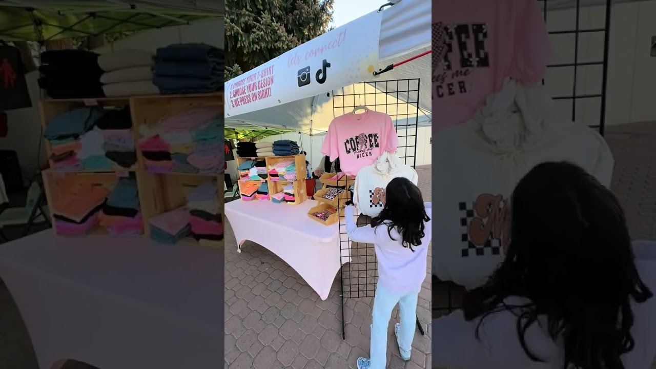 Market day=Tshirt bar #tshirt #tshirtshop #tshirtdesign #tshirtbar #tshirtmaker #apparel #fyp #yt