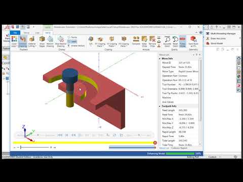 26 - Mastercam for SolidWorks - Verify Simulation
