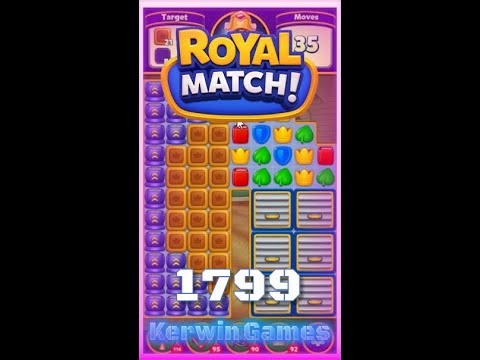 Royal Match Level 1799 - Super Hard Level - No Boosters Gameplay