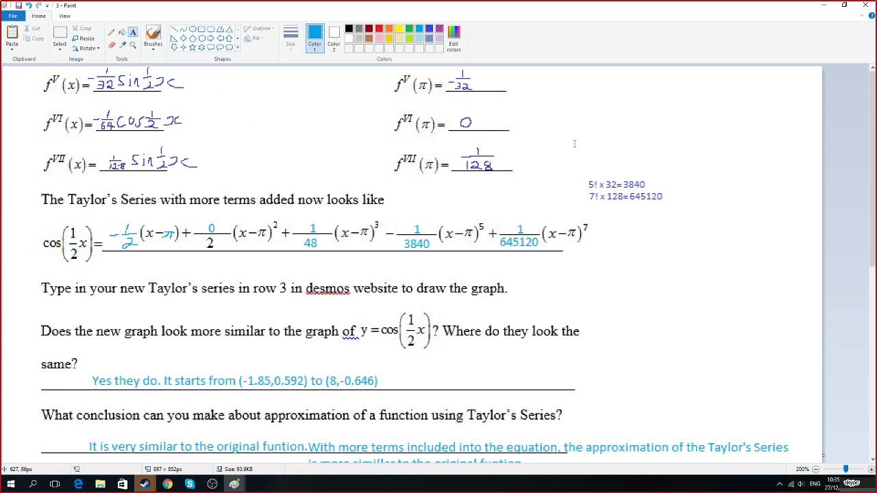 Taylor's Series E-Math tutorial