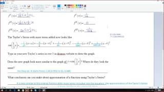 Taylor's Series E-Math tutorial