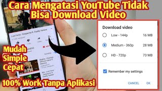 Download lagu Cara Mengatasi Youtube Tidak Bisa Download Video mp3