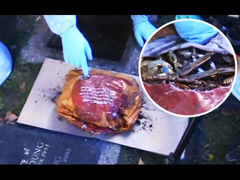 Moment Hatton Garden jewellery found in cemetery