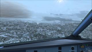preview picture of video '[FSX Full HD] Low visibility landing in Bern-Belp with the Airbus A320'