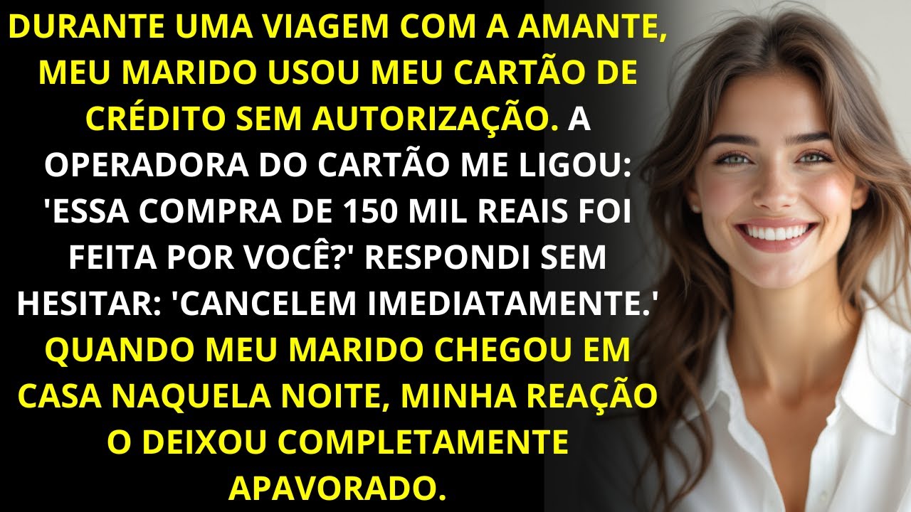 Meu marido usou meu cartão para uma viagem com outra... Mas eu virei o jogo!