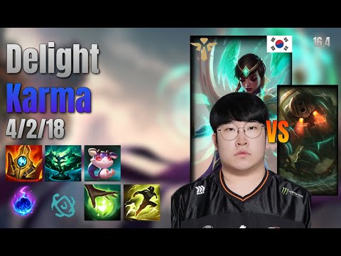 Delight Support Karma vs Nautilus lol KR solo rank Full Game 16.4 | 딜라이트 카르마 vs 노틸러스