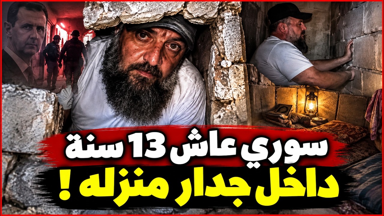 سورى يخرج للحياة بعد 13 سنة من الاختباء داخل جدار خوفاً من بشار الاسد | أغرب قص?