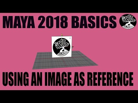 Autodesk Maya 2018 Basics- SETTING UP A REFERENCE IMAGE- 4 Main Ways to Do it!