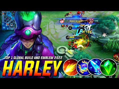INSANE MAGICAL DAMAGE! Midland HARLEY  Carry The Game - HARLEY Top 1 Global Build and Emblem | MLBB✓