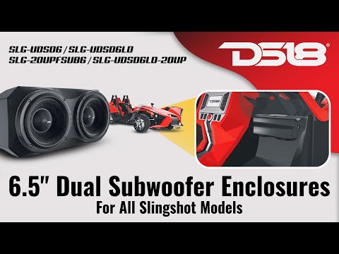 DS18’s SLG-UDSD6 & SLG-20UPFSUB6 || Under Dash Subwoofer Enclosure For Polaris Slingshots (2015+)