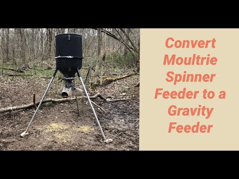 Converting Moultrie Spin Feeder to a Gravity Feeder for Whitetail Deer