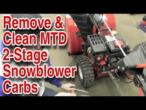 How To Remove & Clean The Carburetor On An MTD/Craftsman 2 ...