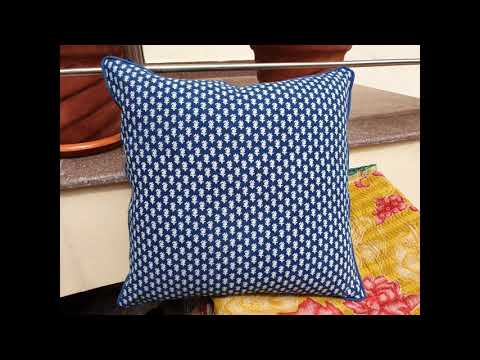 Handicraftofpinkcity white cotton suzani embroidered pillow ...