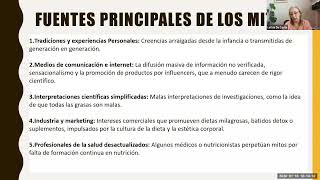 Mitos y Verdades en Nutricion