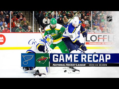 Blues @ Wild 3/23 | NHL Highlights 2024