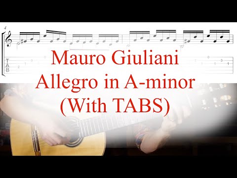 Allegro in A minor Giuliani - With TABS