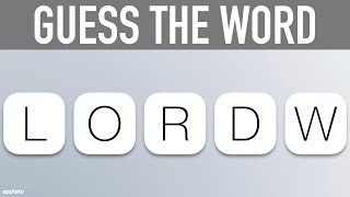 Scrambled Word Game - Guess the Word Game (5 Letter Words)