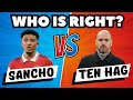 Erik Ten Hag vs Jadon Sancho - What REALLY Happened?
