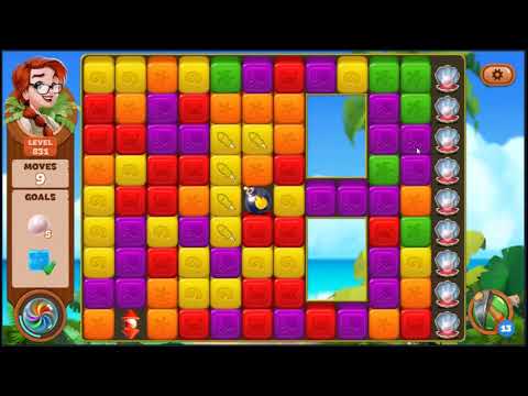 Lost Island Blast Adventure Level 831 - NO BOOSTERS 🏝️ | SKILLGAMING ✔️