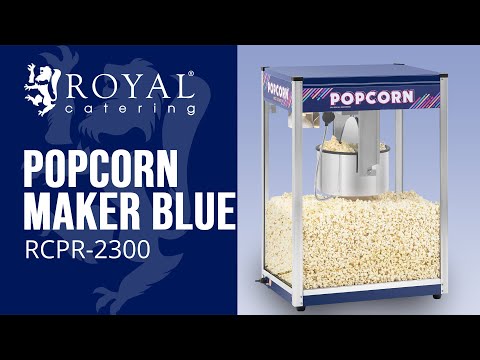 video - Stroj na popcorn - modrý - 16 oz - XXL