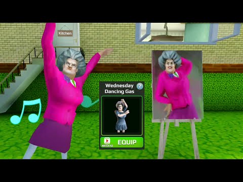Scary Teacher 3D Version 6.0 | Wednesday Dancing Potion In The Flying Art Prank