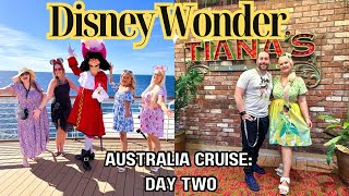 DISNEY WONDER CRUISE | CHARACTERS, TIANA'S PLACE, MARVEL HEROES UNITE | DISNEY MAGIC AT SEA | DAY 2