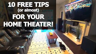 Top 10 Free or close Home Theater Improvement Tips & Tricks