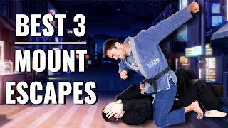 The first 3 Mount Escapes you should know in BJJ -  Gi + No-Gi [2024 In-Depth]