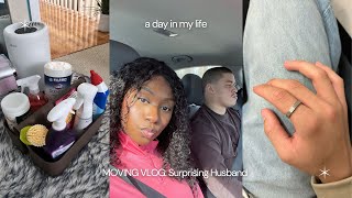 Military PCS Vlog: Surprising Husband, Packing for Florida, Cleaning Motivation