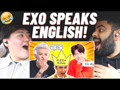 EXO SPEAKING ENGLISH (BRITISH REACTION 🇬🇧)! 😂