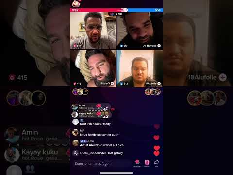 Arafat ist live mit SINAN-G und Ali, Barrello kommt später noch dazu es wird Lustig