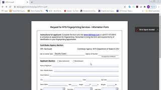 REQUEST FOR FINGERPRINTING SERVICES IDENTIGO