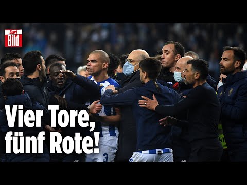 Rudelbildung bei Porto gegen Sporting: Was wäre ein Gerangel ohne Pepe-Platzverweis?!