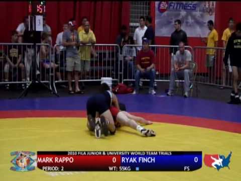 FILA JR Freestyle 55kg - Ryak Finch vs. Mark Rappo