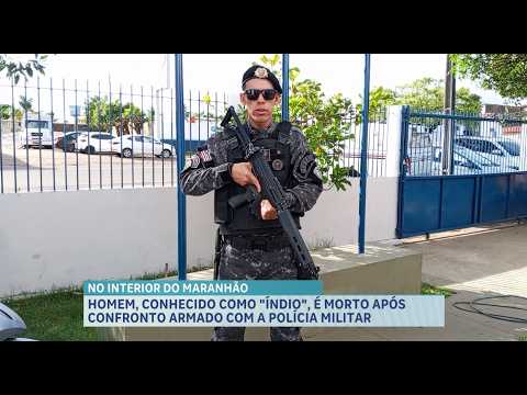 Confronto com a Polícia Militar termina com suspeito morto durante operação em Buriti