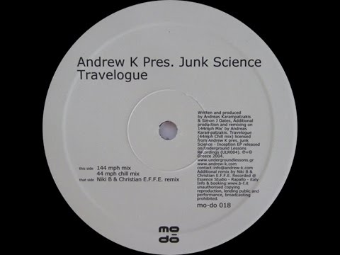 Andrew K Pres. Junk Science ‎– Travelogue (Niki B & Christian E.F.F.E. Remix)