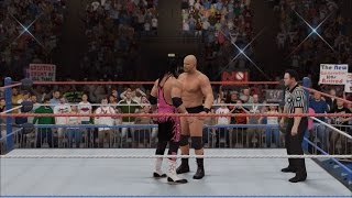 WWE 2k16 -  Stone Cold  Steve Austin vs Bret Hart: