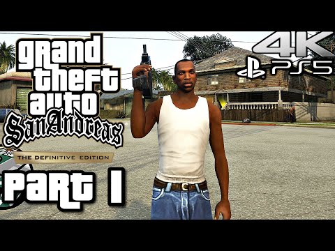 GTA SAN ANDREAS DEFINITIVE EDITION Gameplay Walkthrough Part 1 (4K 60FPS) PS5 Remastered