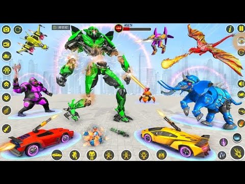 Elephant Robot Car Transform Game - Android Gameplay