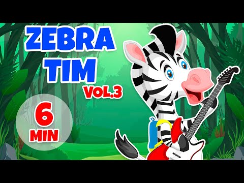 Zebra Tim Vol. 3 - Giramille 6 min | Desenho Animado Musical