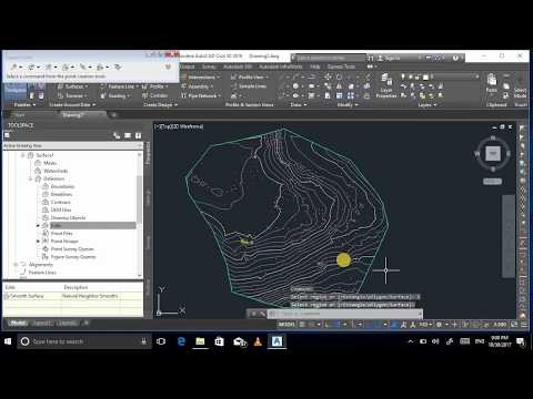 AUTOCAD CIVIL 3D | CREATE CONTOUR / SURFACE | CREATE POINT GROUP | IMPORT POINTS FROM EXCEL | SMOOTH