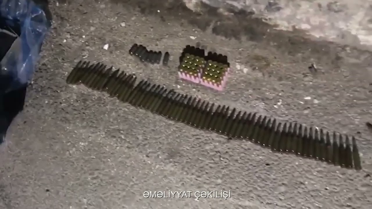 Bakıda hərbi sursatlar aşkarlanıb VİDEO