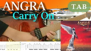 ANGRA - Carry On Cover - Guitar Tab - Lesson