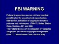 Big Idea FBI Interpol Warning Screen Where S God When I M Scared 10th Anniversary DVD Variant