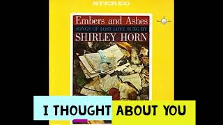 SHIRLEY HORN - EMBERS AND ASHES FULL ALBUM (1960) 