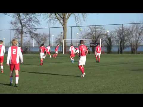 Tweede helft IJsselmeervogels JO14-1 - DOVO JO14-1