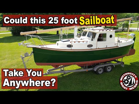 Could this 25ft Sailboat take you Anywhere? | FULL TOUR | Nimble Arctic 25 (Ep82)