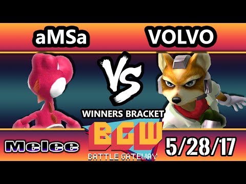 BGW16 SSBM - VGBC | aMSa (Yoshi) Vs. Volvo (Fox)  Smash Melee Winners Bracket