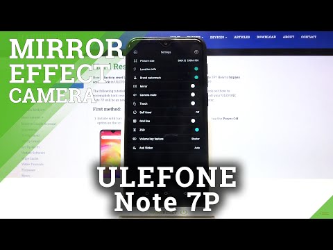 How to Manage Camera Mirror Effect in ULEFONE Note 7P – Find Mirror Reflection Option