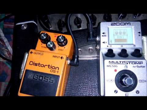Zoom MS50G vs Boss DS-1
